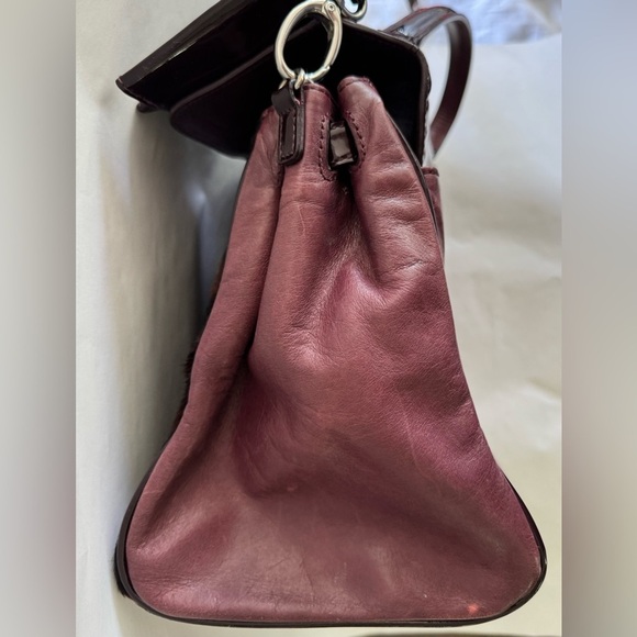 My Flat In London Leopard Faux Fur & Patent Bow Bag MFIL Creed – Rare Sz Medium - Picture 11 of 15